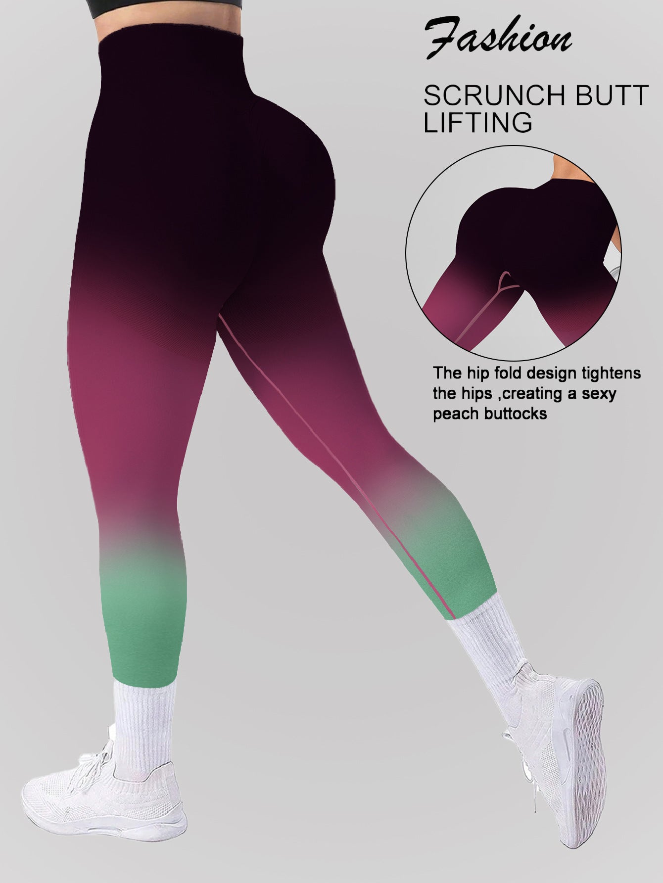 Leggings, Yoga High-Waisted Tummy Control, Butt-Lifting
