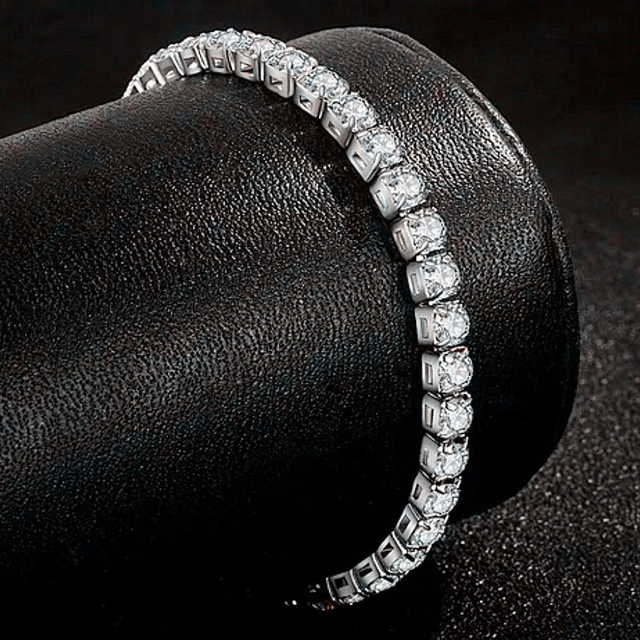 925 Silver Moissanite ,Tennis Chain, Pendant Bracelet ,Necklace