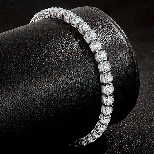 925 Silver Moissanite ,Tennis Chain, Pendant Bracelet ,Necklace
