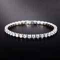 925 Silver Moissanite ,Tennis Chain, Pendant Bracelet ,Necklace