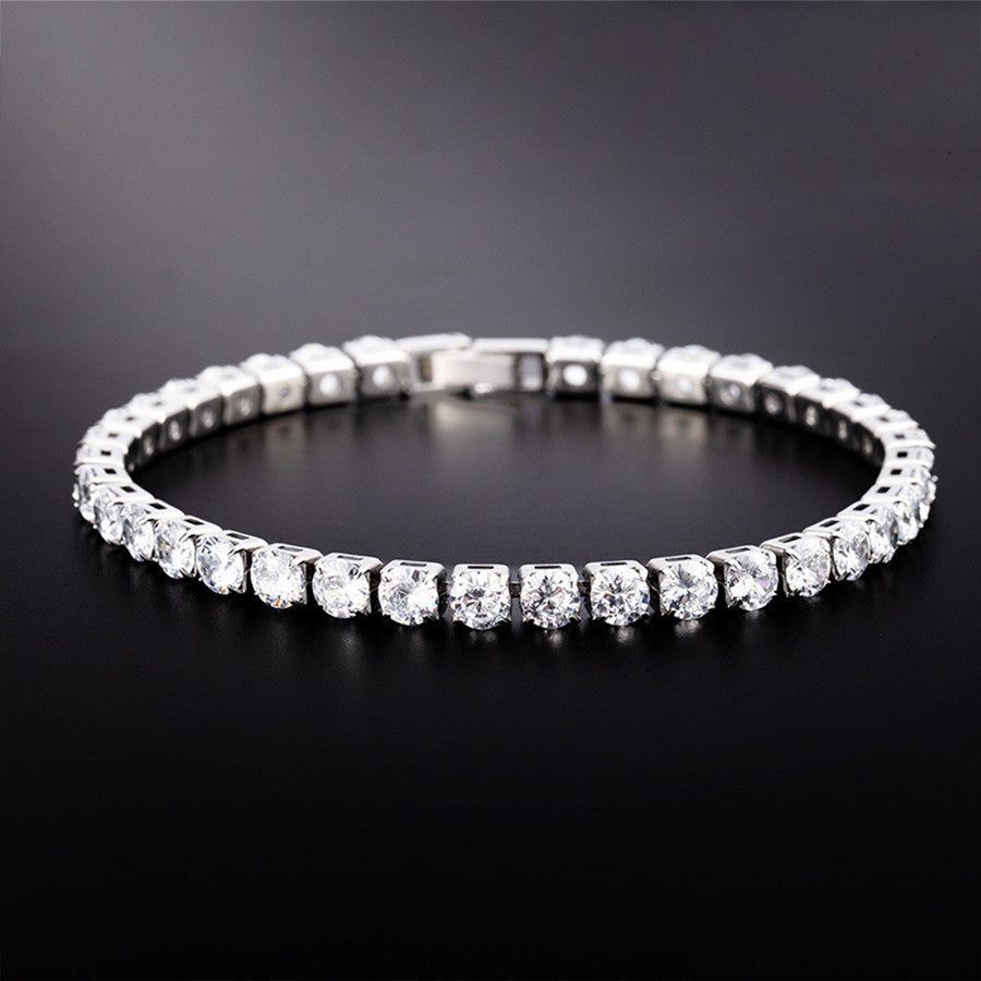 925 Silver Moissanite ,Tennis Chain, Pendant Bracelet ,Necklace