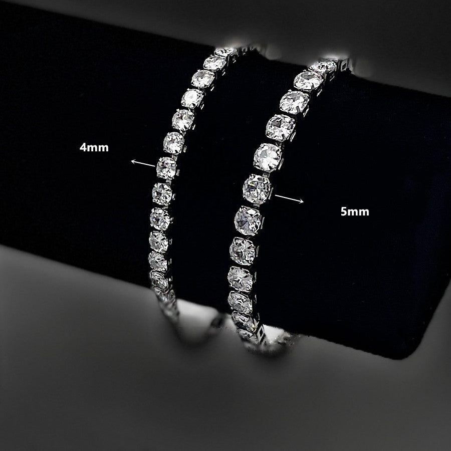 925 Silver Moissanite ,Tennis Chain, Pendant Bracelet ,Necklace